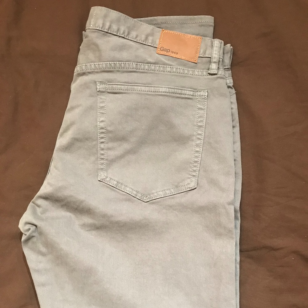 Gap 1969 slim-fit stretch jeans grey